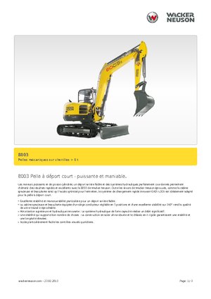 Lánctalpas kotrók Neuson 8003