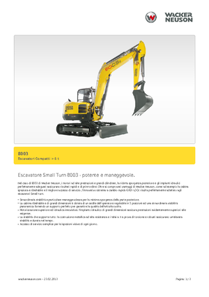 Lánctalpas kotrók Neuson 8003
