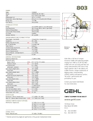 Lánctalpas kotrók Gehl 803
