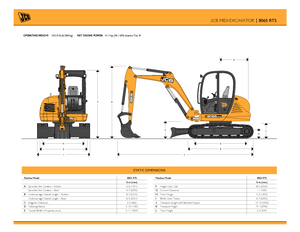 Lánctalpas kotrók JCB 8065 RTS