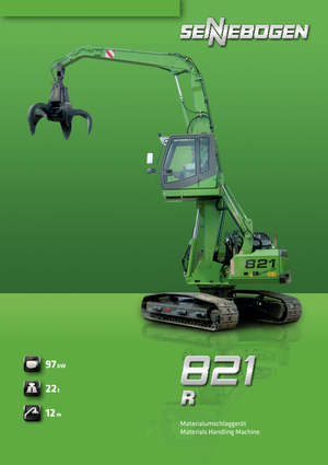 Lánctalpas kotrók Sennebogen 821 R