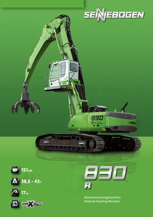 Lánctalpas kotrók Sennebogen 830 R