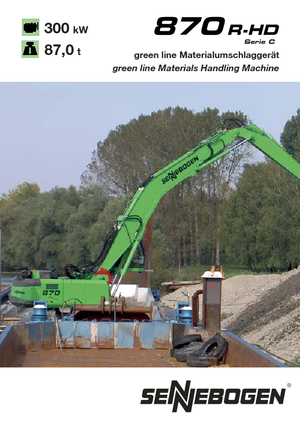 Lánctalpas kotrók Sennebogen 870 R-HD