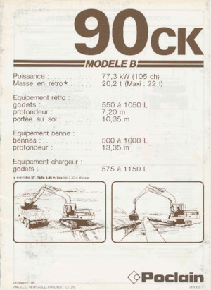 Anyagmozgató gépek Case Poclain 90CK