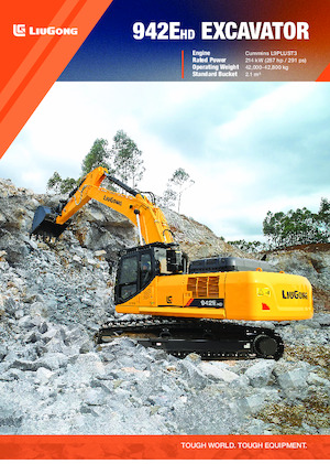Lánctalpas kotrók Liugong 942EHD
