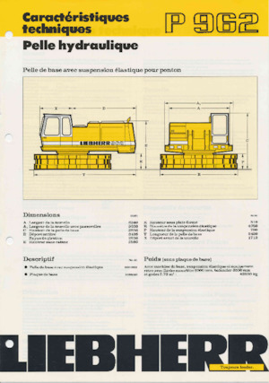 Lánctalpas kotrók Liebherr P 962