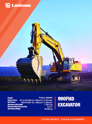 Lánctalpas kotrók Liugong 990FHD
