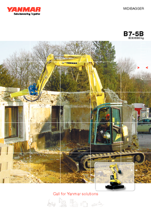 Lánctalpas kotrók Yanmar B 7 Sigma