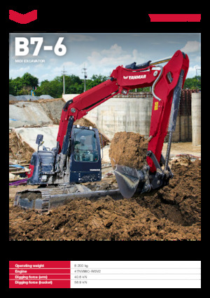 Lánctalpas kotrók Yanmar B7-6 