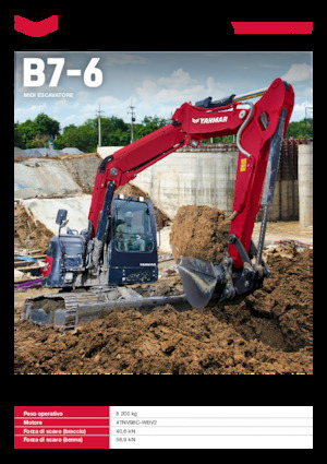 Lánctalpas kotrók Yanmar B7-6 