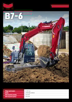 Lánctalpas kotrók Yanmar B7-6 