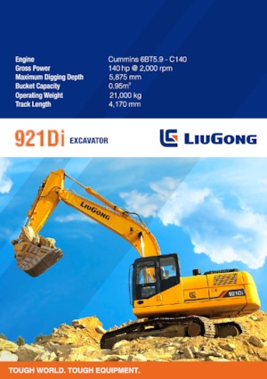 Lánctalpas kotrók Liugong 921Di