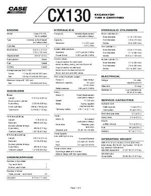 Lánctalpas kotrók Case CX 130