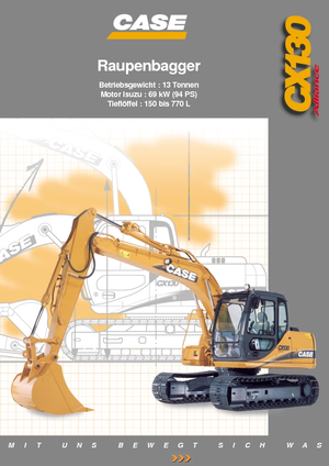 Lánctalpas kotrók Case CX 130