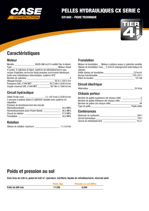 Lánctalpas kotrók Case CX 160 C
