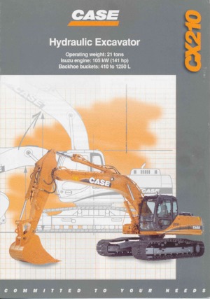 Lánctalpas kotrók Case CX 210