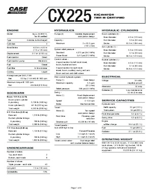 Lánctalpas kotrók Case CX 225 SR