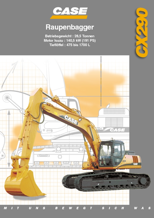Lánctalpas kotrók Case CX 290