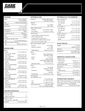 Lánctalpas kotrók Case CX 330