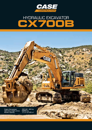 Lánctalpas kotrók Case CX 700 B