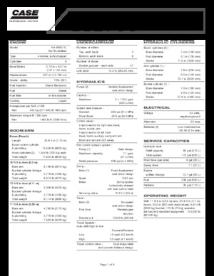 Lánctalpas kotrók Case CX 700