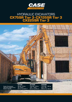 Lánctalpas kotrók Case CX 225 SR