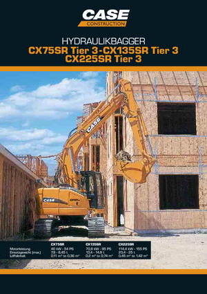 Lánctalpas kotrók Case CX 225 SR