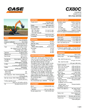 Lánctalpas kotrók Case CX80C