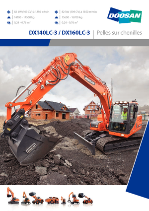Lánctalpas kotrók Doosan DX160LC-3