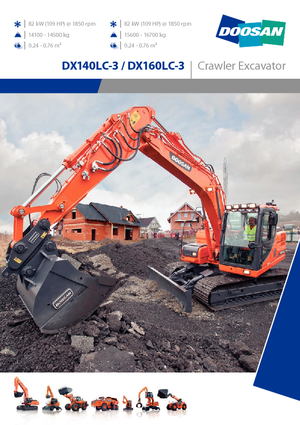 Lánctalpas kotrók Doosan DX160LC-3