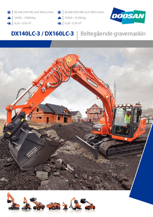 Lánctalpas kotrók Doosan DX160LC-3