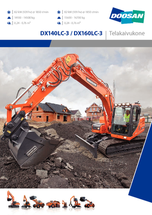 Lánctalpas kotrók Doosan DX160LC-3