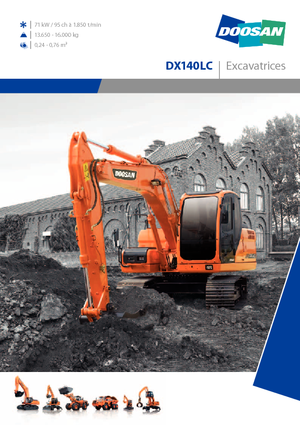 Lánctalpas kotrók Doosan DX 140 LC