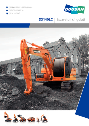 Lánctalpas kotrók Doosan DX 140 LC