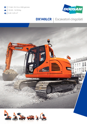 Lánctalpas kotrók Doosan DX 140 LCR