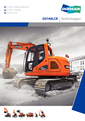 Lánctalpas kotrók Doosan DX 140 LCR