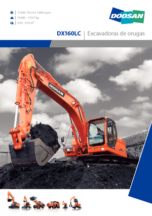 Lánctalpas kotrók Doosan DX 160 LC