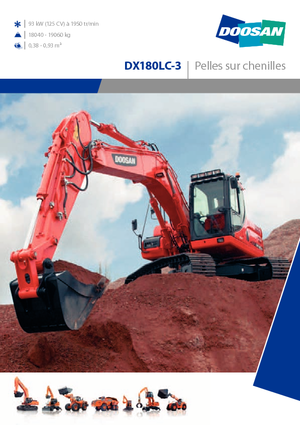 Lánctalpas kotrók Doosan DX180LC-3