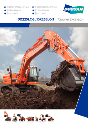 Lánctalpas kotrók Doosan DX255NLC-3