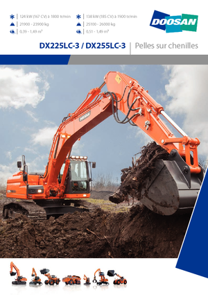 Lánctalpas kotrók Doosan DX255NLC-3