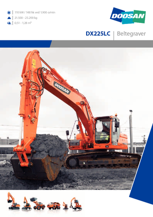 Lánctalpas kotrók Doosan DX 225 LC