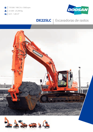 Lánctalpas kotrók Doosan DX 225 LC