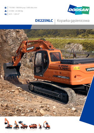 Lánctalpas kotrók Doosan DX 225 N LC