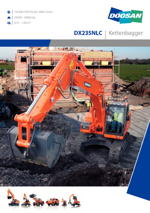 Lánctalpas kotrók Doosan DX235NLC