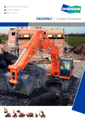 Lánctalpas kotrók Doosan DX235NLC