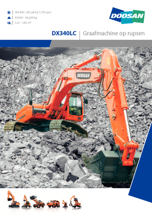 Lánctalpas kotrók Doosan DX 340 LC