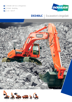 Lánctalpas kotrók Doosan DX 340 LC