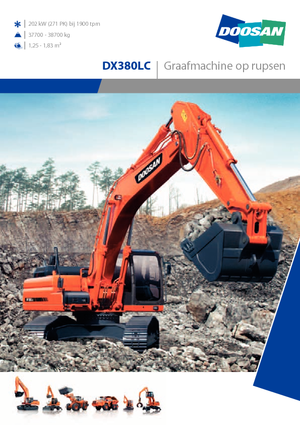 Lánctalpas kotrók Doosan DX 380 LC