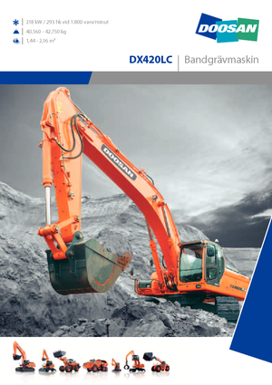 Lánctalpas kotrók Doosan DX 420 LC