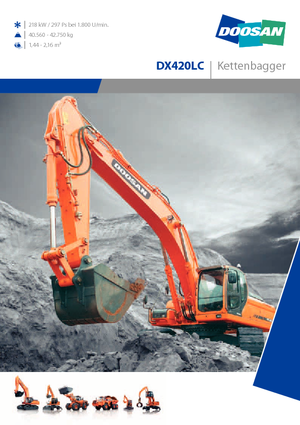 Lánctalpas kotrók Doosan DX 420 LC